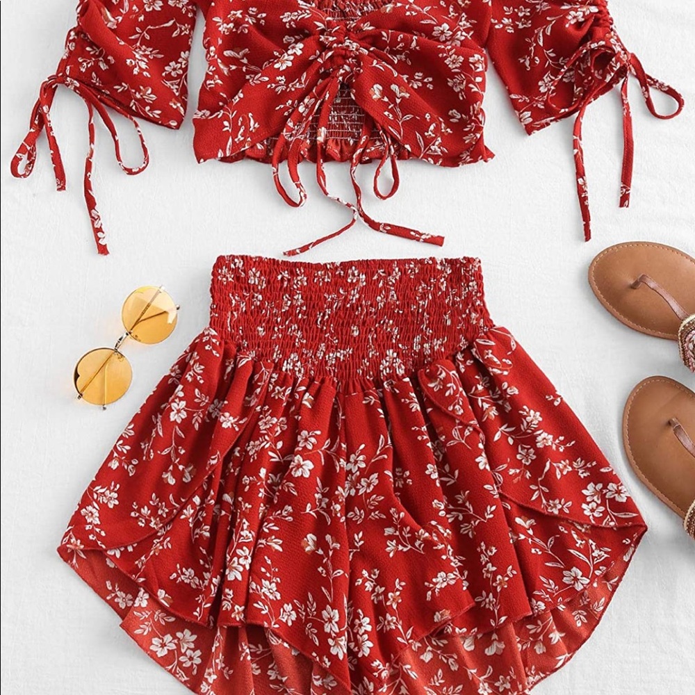 Zaful Two piece short set